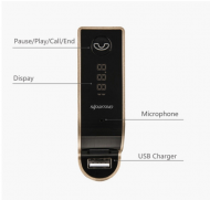 Multifunkčný handsfree do auta s Bluetooth a USB - viac farieb