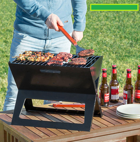 Skladací Prenosný Gril na Drevené Uhlie InnovaGoods Skladací Prenosný Gril na Drevené Uhlie InnovaGoods