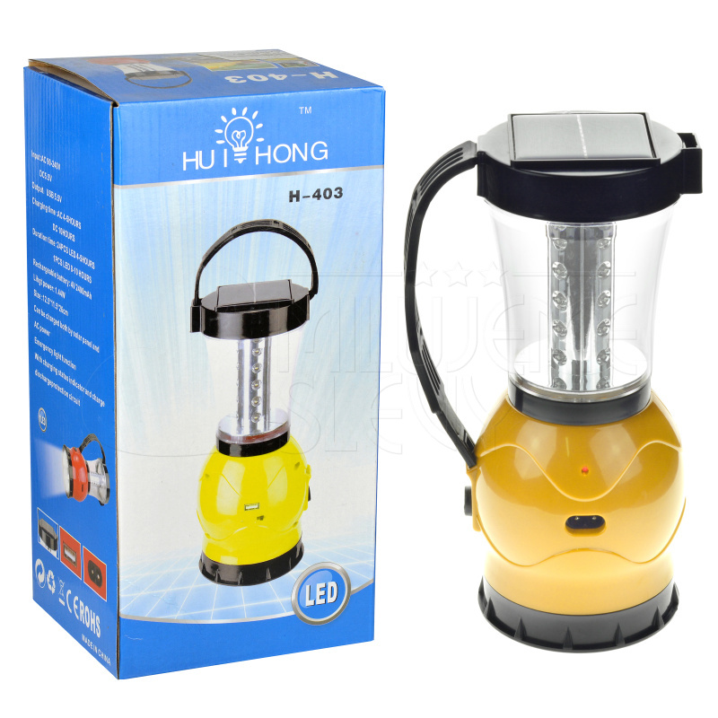 Solárna LED lampa na USB H-403 - Žltá Solárna LED lampa na USB H-403 - Žltá