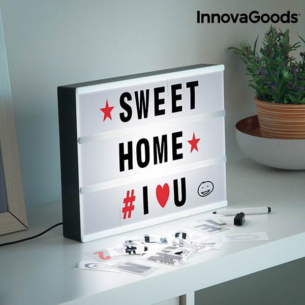 LED Tabuľa na Odkazy Cinema InnovaGoods LED Tabuľa na Odkazy Cinema InnovaGoods