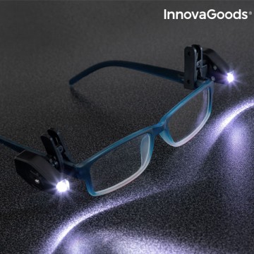 LED Klip na Okuliare 360º InnovaGoods (2 kusy)