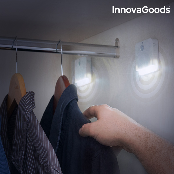 LED Svetlo s Pohybovým Senzorom InnovaGoods (2 kusy) LED Svetlo s Pohybovým Senzorom InnovaGoods (2 kusy)