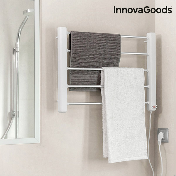 Elektrický Nástenný Sušiak Uterákov InnovaGoods 65 W Sivobiely (5 tyčí) Elektrický Nástenný Sušiak Uterákov InnovaGoods 65 W Sivobiely (5 tyčí)