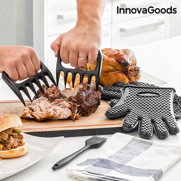 Pazúry na Mäso s Chňapkami a Štetcom InnovaGoods Pazúry na Mäso s Chňapkami a Štetcom InnovaGoods